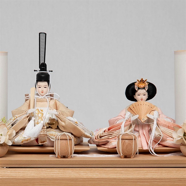 福仙 親王ケース飾り「花-hana-」 4532365253082 ひな人形 雛人形