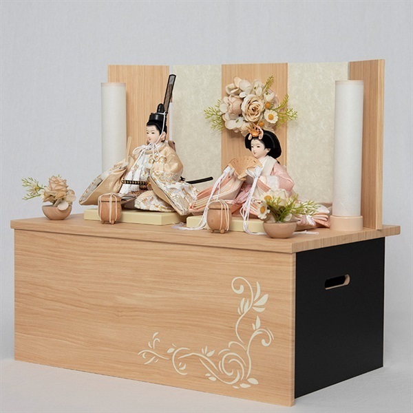 福仙 親王収納飾り「花 -hana-」（灯り付き） 4532365263012 ひな人形