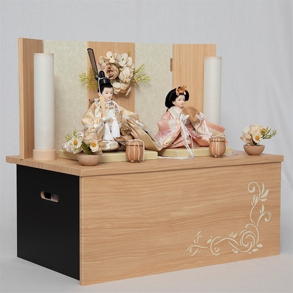 福仙 親王収納飾り「花 -hana-」（灯り付き） 4532365263012 ひな人形