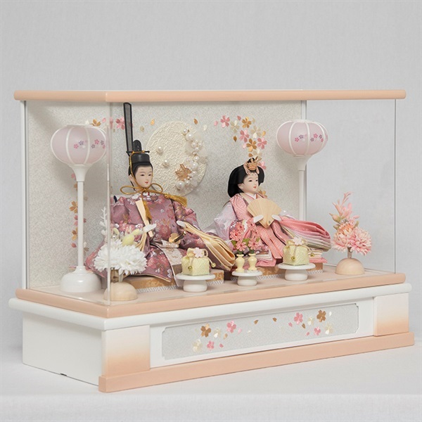 福仙 親王ケース飾り「ここは」 4532365263067 ひな人形 雛人形