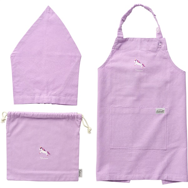 レップ オレオ2 キッズエプロン3Pセット ピンク REP-466858X5 5個セット〕 レップ オレオ2 キッズエプロン3Pセット ピンク REP