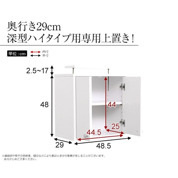 コレクションラック 深型ハイタイプ 専用上置き | イオン