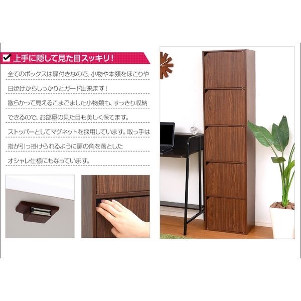 A4サイズ収納OK！扉付きカラーボックス | イオンスタイルオンライン