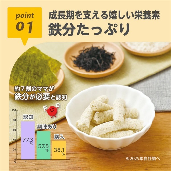 エジソンママ くちどけおこめぼー ひじきのり 25g 7ヶ月頃～ ベビー