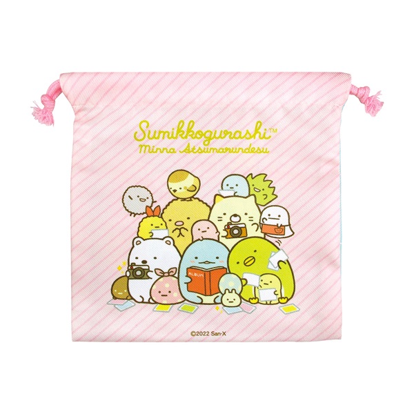 すみっコぐらしフラット巾着 みんなあつまるんです | イオンスタイル