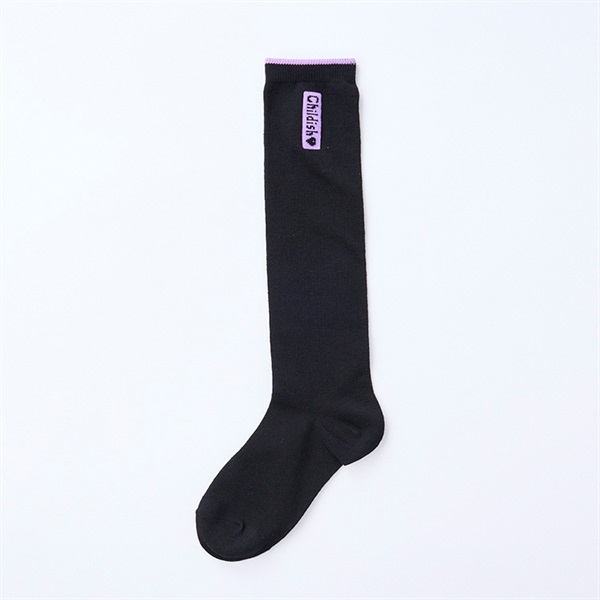 ハイソックス2足組 ボックスロゴ トップバリュ キッズ19cm-24cm