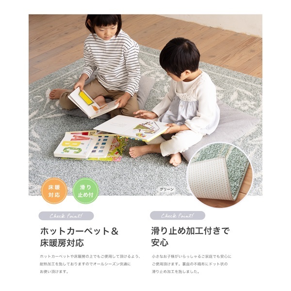 撥水ラグ ペティフルー | イオンスタイルオンライン 衣料品・暮らしの