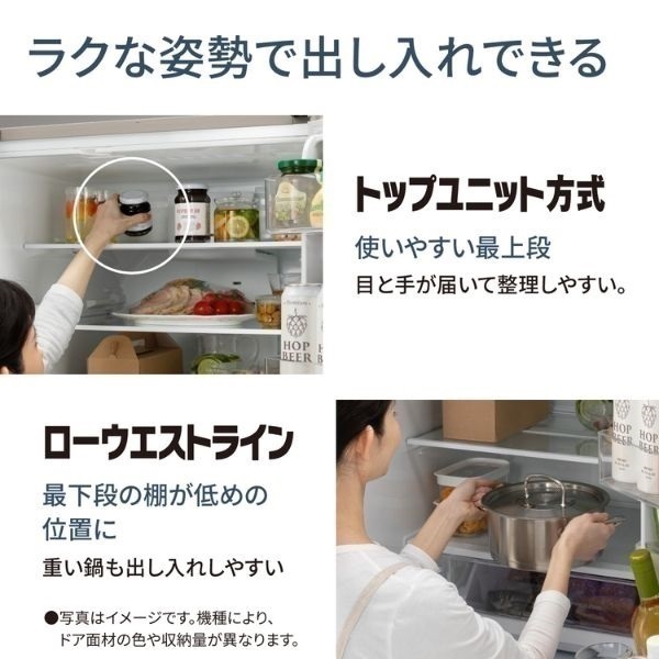L013 Panasonic 5ドア冷蔵庫 2025年 NR-E41RY2L-S 冷蔵庫 RYタイプ シルバー NR-E41RY2L-S [幅60cm /410L /5ドア /左開き