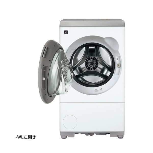 シャープ 12kgドラム式洗濯乾燥機 ES-12P1-WL【標準配送料2000円＋標準