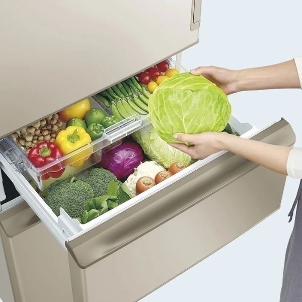 シャープ 3ドア冷凍冷蔵庫 374L SJ-X373P-N【標準配送料2000円＋標準