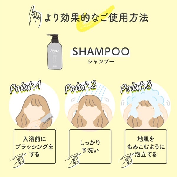 モッチスキン 吸着 シャンプー M 485ml モッチスキン MoccHi