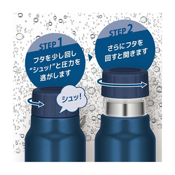 サーモス 保冷炭酸飲料ボトル FJK-1000 ネイビー THERMOS | イオン