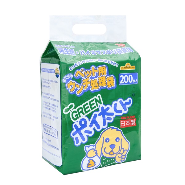 ペット用ウンチ処理袋 GREENポイ太くん 200枚 フェニックス