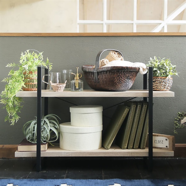 二段シェルフ　ラック　ウォーターヒヤシンス　籐 二段シェルフ ラック ウォーターヒヤシンス 籐