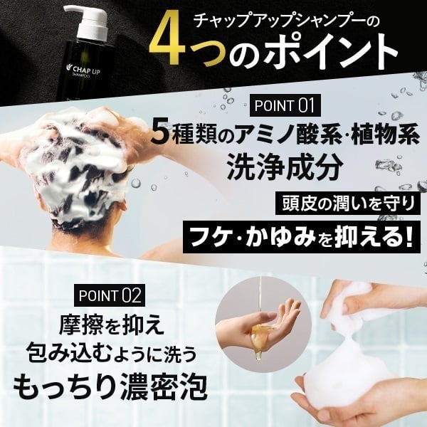チャップアップ 薬用育毛ローション &シャンプー パウチセット