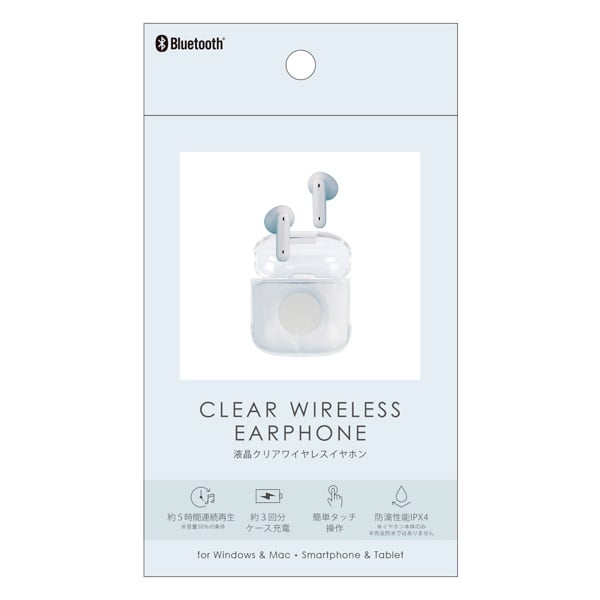 液晶クリアワイヤレスイヤホン | イオンスタイルオンライン 衣料品