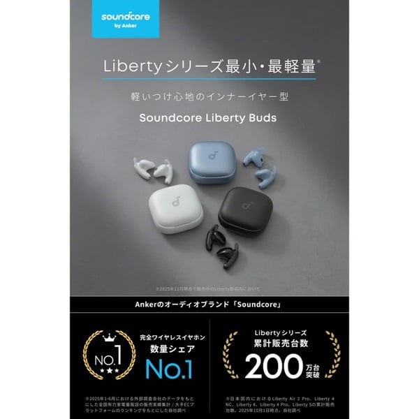 Soundcore Liberty Buds ワイヤレスイヤホン | イオンスタイル