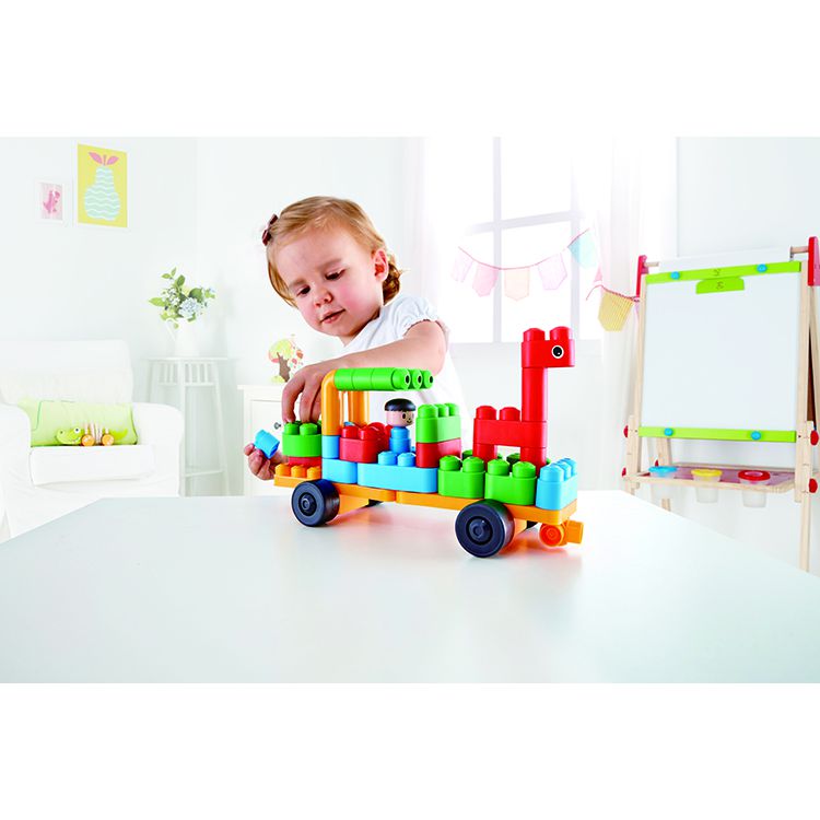 ポリエム はたらくのりものセット 知育玩具 ブロック | イオン