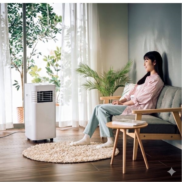 クワッズ コンパクトポータブルエアコン QS672WH | イオンスタイル