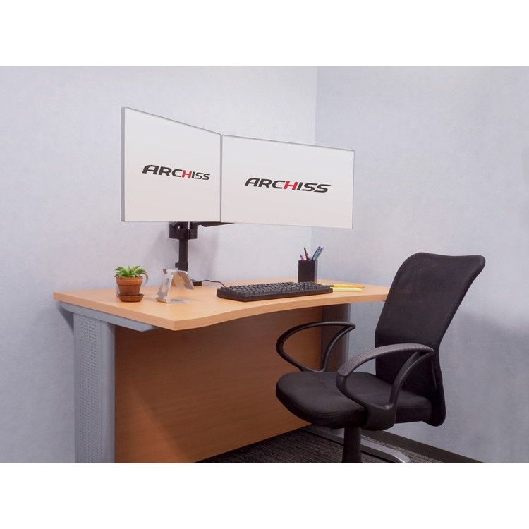 ARCHISS ダブルモニターアーム　新品 Amazon.co.jp: アーキス(Archiss) 液晶ディスプレイアーム