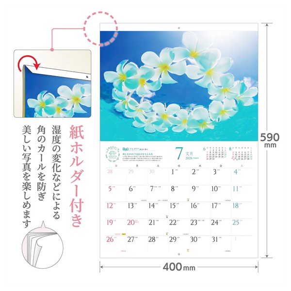 2026年】 壁掛けカレンダー しあわせの花風水 | イオンスタイル