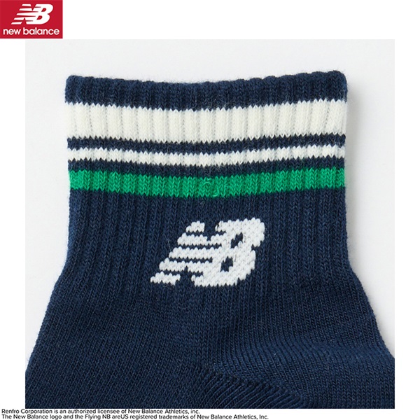 ニューバランス つま先カラーショート丈ソックス3足組 男の子
