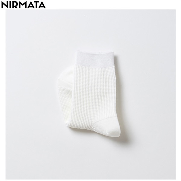 NIRMATA(ニルマータ) ワッフルクルー丈ソックス キッズ 男の子