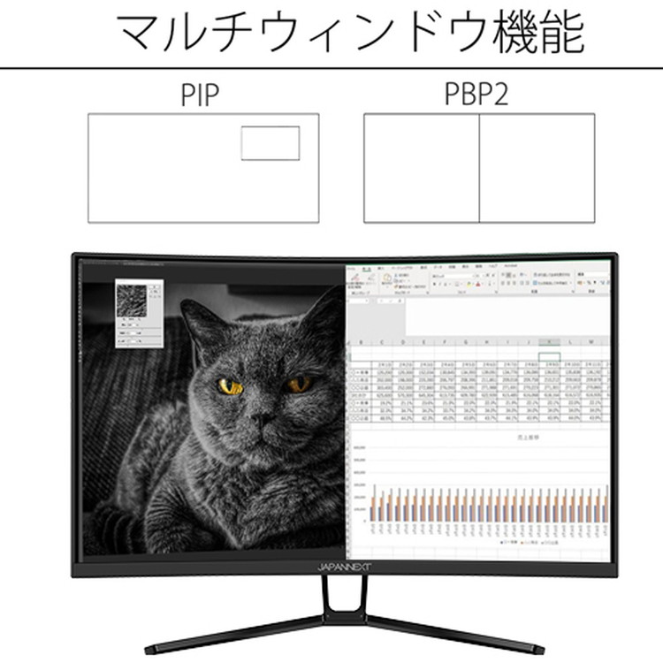 アウトレット】27型 曲面 フルHD 240Hz ゲーミングモニター