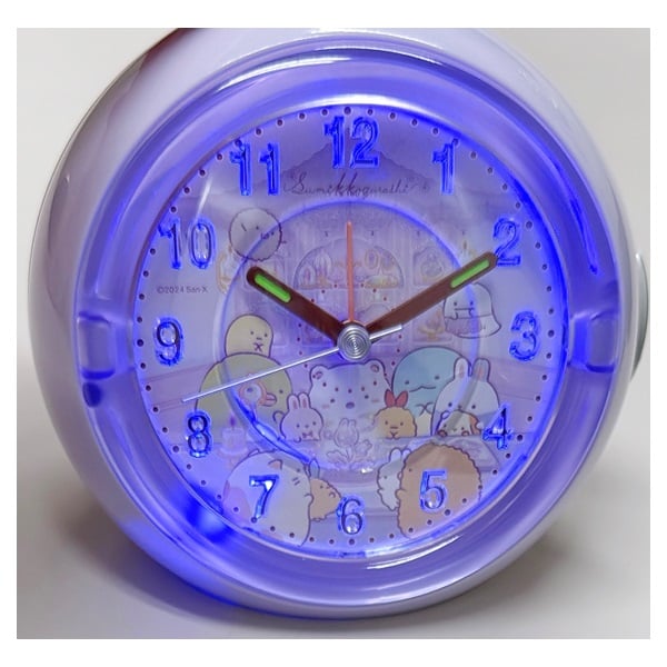 すみっコぐらし目覚し時計 パープル | イオンスタイルオンライン 衣料