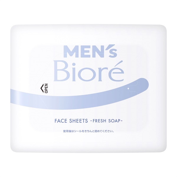 メンズビオレ フェイスシート 清潔感のある石けんの香り 34枚 ビオレ