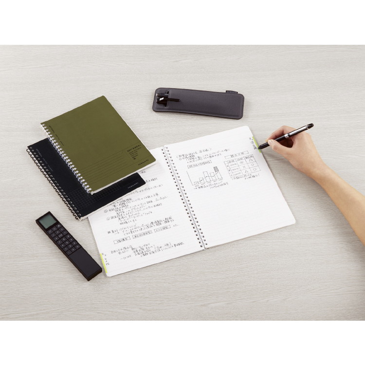 ソフトリングBiz方眼罫50枚A5黒 キャンパスノート ノート