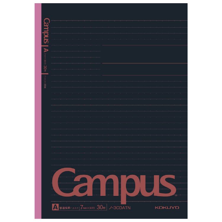 キャンパス5色ドット・ブラックカラーA罫 | イオンスタイル