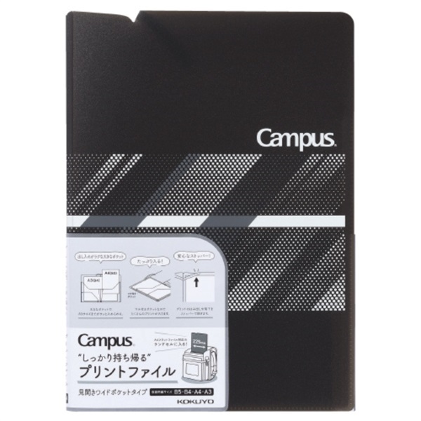 キャンパスプリントファイル見開きワイド A3・二つ折り | イオン