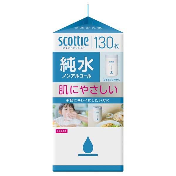 るーみんページ 日本製紙クレシア スコッティウェットティシュー純水詰替130S 76135 1