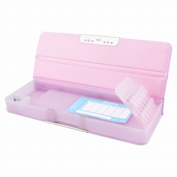 コンパクトふでいれ ヨコピタクルット ライトバイオレット | イオン