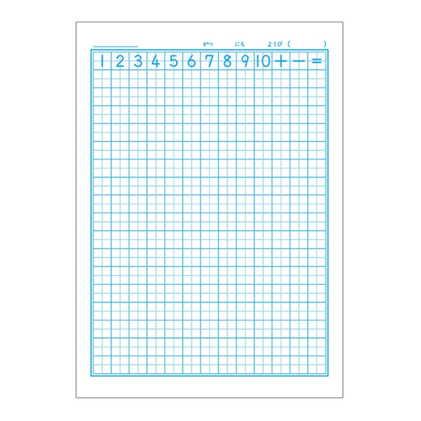 セミB5 ポケットモンスター学習帳 さんすう17マス 十字リーダー入り