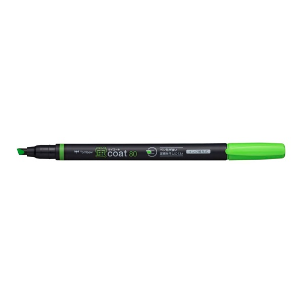トンボ鉛筆 蛍光ペン 蛍コート80 黄 WA-SC91(黄): 事務用品