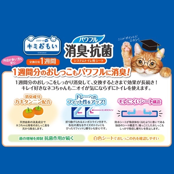 キミおもいパワフル消臭・抗菌システムトイレ用シート 大王製紙