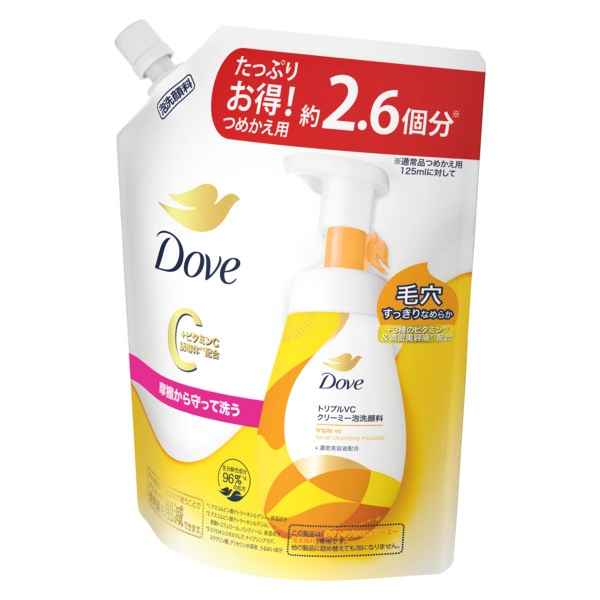 ダヴ トリプルVC クリーミー泡洗顔料 つめかえ用 320ml Dove