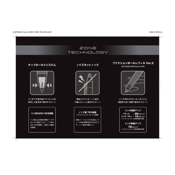 パイロット フリクションボールノックゾーン ラバーグリップ 0.5mm