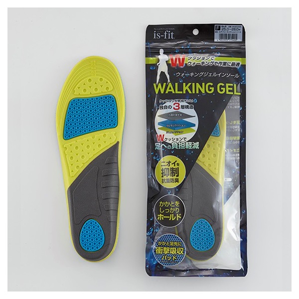 ウォーキング ジェル インソール 1足 イズフィット is-fit モリト