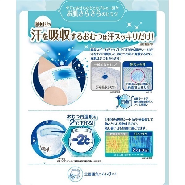 ムーニーマン 汗スッキリ パンツ ビッグサイズ 36枚 男女共用 おむつ