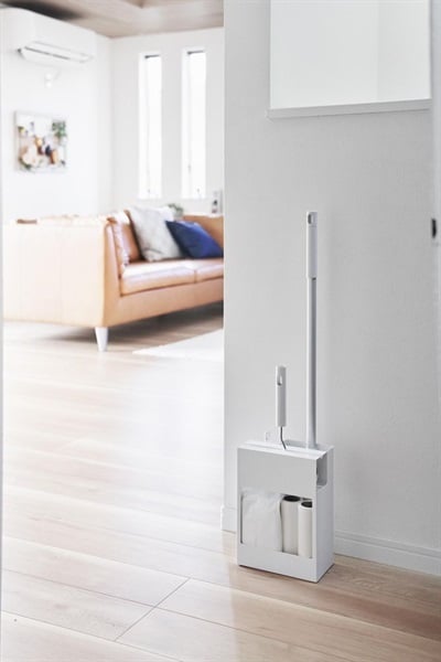 山崎実業 プレート 掃除用品収納スタンド ホワイト | イオンスタイル