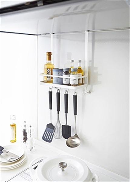 山崎実業 レンジフード調味料ラック プレート ホワイト 3128 | イオン