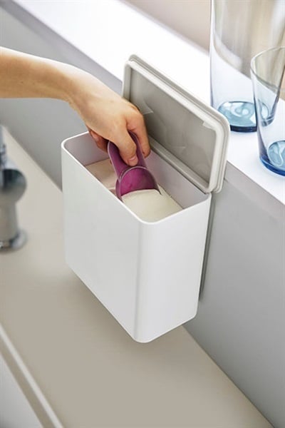 山崎実業 マグネット＆シンク扉ゴミ箱 プレート ホワイト 4701