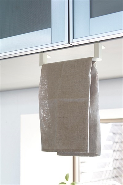 山崎実業 プレート タオルハンガー ホワイト | イオンスタイル