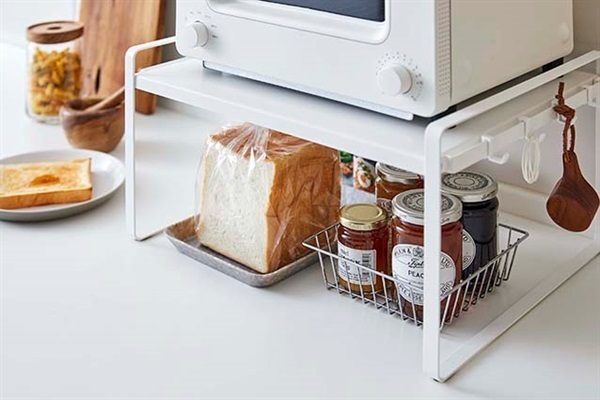 E-36351 白いトースターラック　奥行32　箱未開封品 E-36351 白いトースターラック 奥行32 箱未開封品 トースターラック