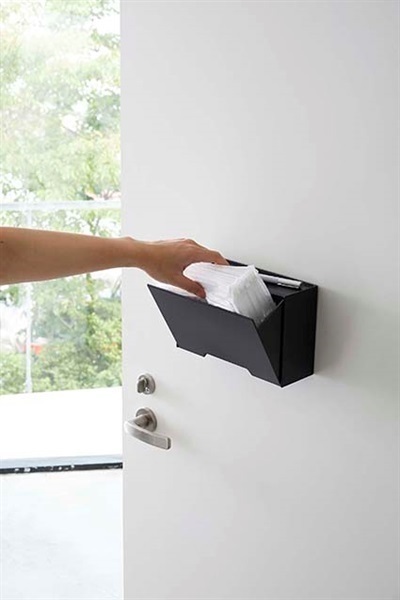 山崎実業 ツーウェイマスク収納ケース スマート ブラック 5444