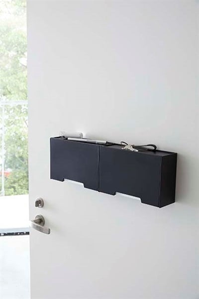 山崎実業 ツーウェイマスク収納ケース スマート ブラック 5444