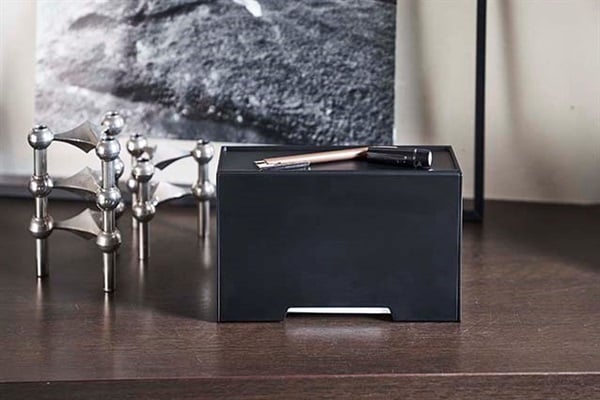 山崎実業 ツーウェイマスク収納ケース スマート ブラック 5444